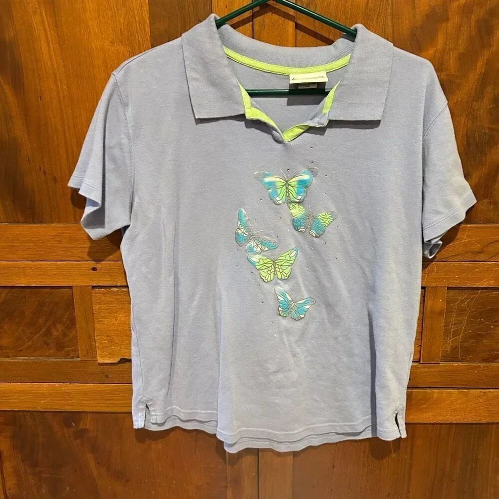 Vintage Morning Sun polo top size large.